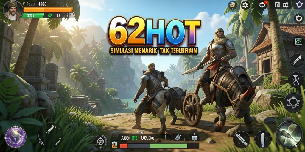 Tampilan gameplay menarik dari 62HOT dengan grafis yang menawan.