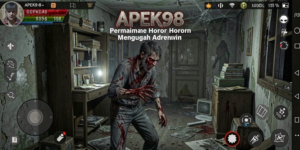 Screenshot gameplay APEK88 menampilkan suasana mencekam.