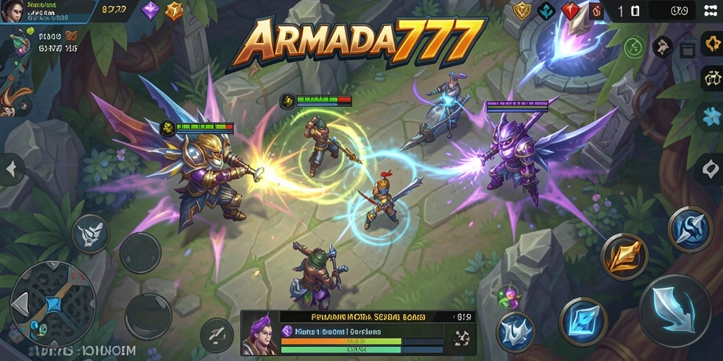 Tampilan utama gameplay <strong>ARMADA777</strong> yang menegangkan dan penuh aksi.