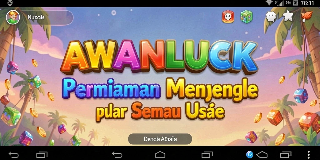 Tampilan gameplay menarik dari AWANLUCK saat menyelesaikan puzzle.