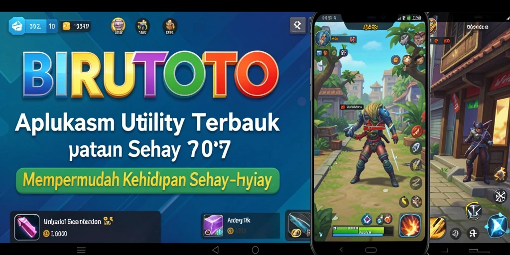 Screenshot antarmuka utama BIRUTOTO yang menunjukkan kemudahan penggunaan aplikasi Utility.