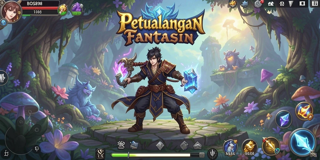 Gameplay menarik di dunia fantasi penuh petualangan.