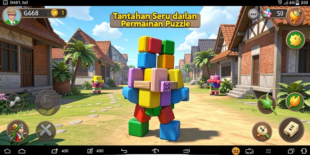 Tampilan gameplay G668 dengan berbagai tantangan Puzzle yang menarik.