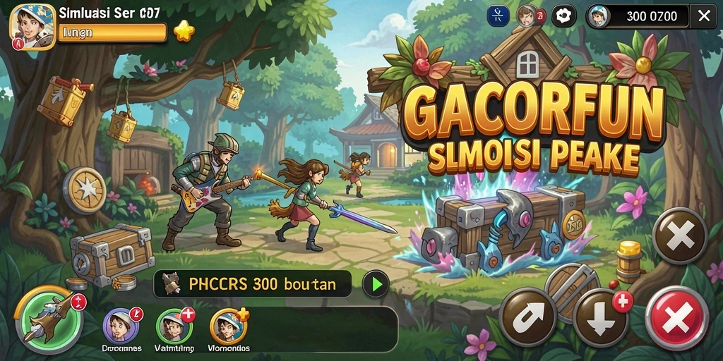 Screenshot yang menunjukkan momen mendebarkan di GACORFUN.