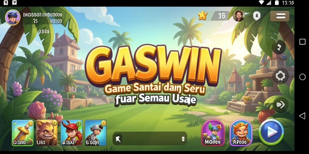 Screenshot gameplay GASWIN dengan tantangan seru dan menarik.