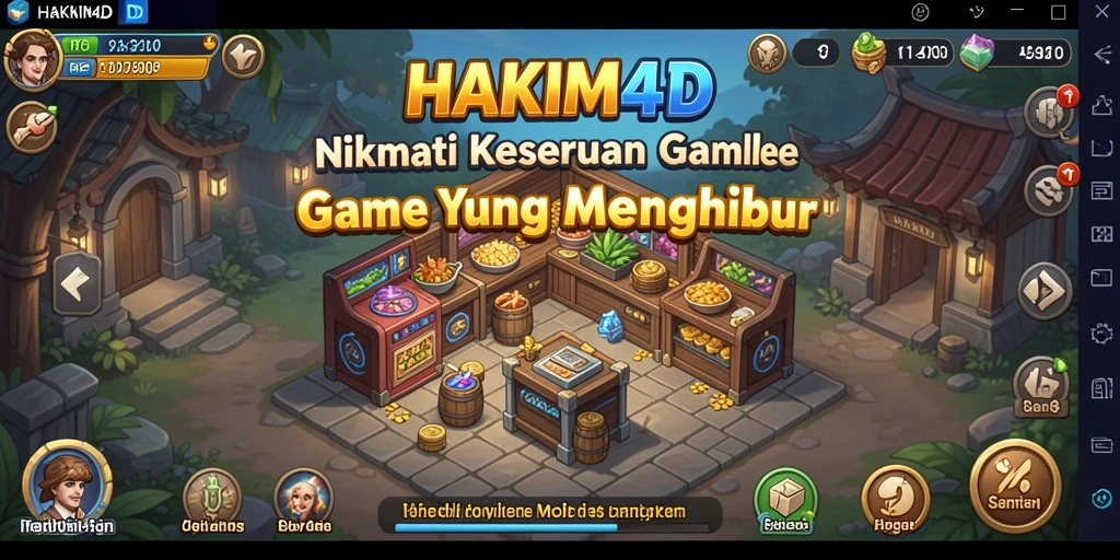 Tampilan menarik gameplay HAKIM4D yang seru dan mengasyikkan.