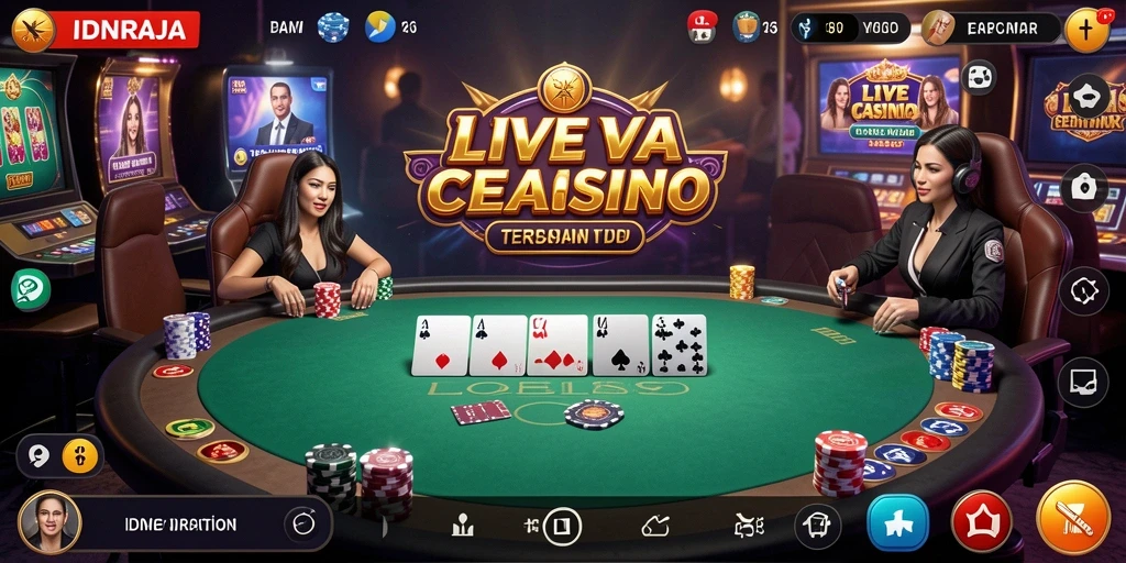 Gameplay live casino IDNRAJA yang seru dan mendebarkan.