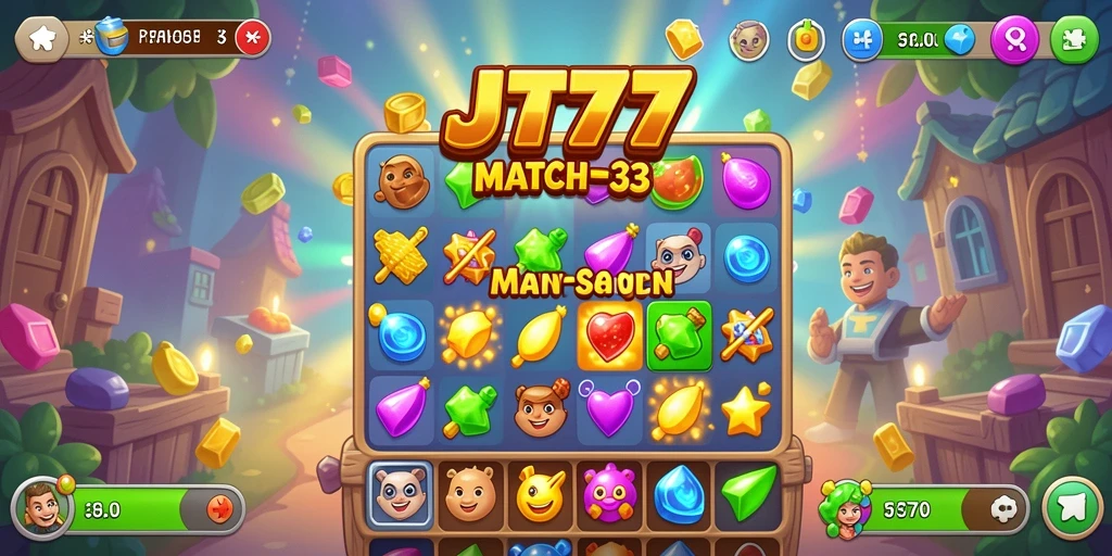 Tampilan gameplay seru dan penuh warna dari JT777.