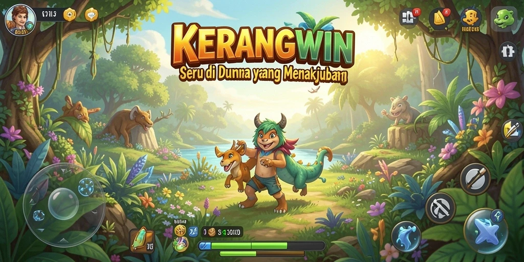 Gameplay KERANGWIN yang menampilkan petualangan seru.