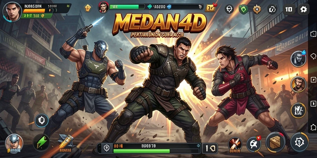 Tampilan gameplay mendebarkan di MEDAN4D.