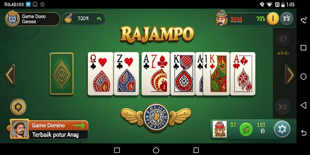 Tampilan gameplay Domino yang mendebarkan dan penuh warna di RAJAMPO.