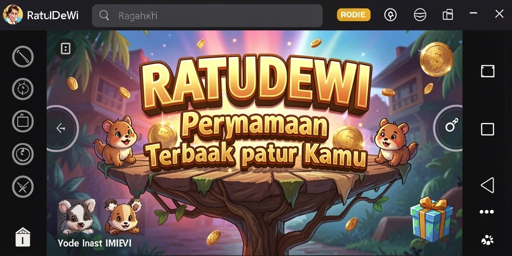 Tampilan gameplay unik dan menarik dari RATUDEWI.