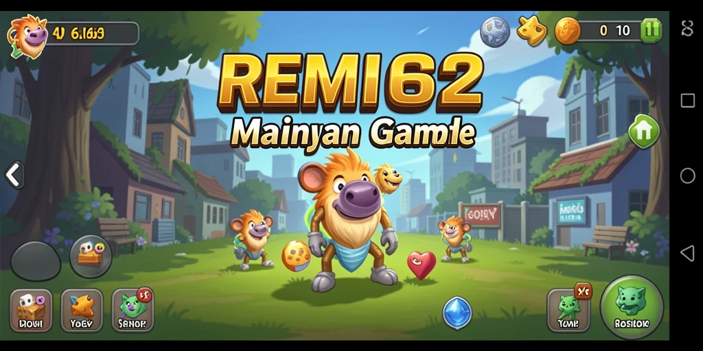 Screenshot REMI62 menampilkan gameplay santai dan interaktif.
