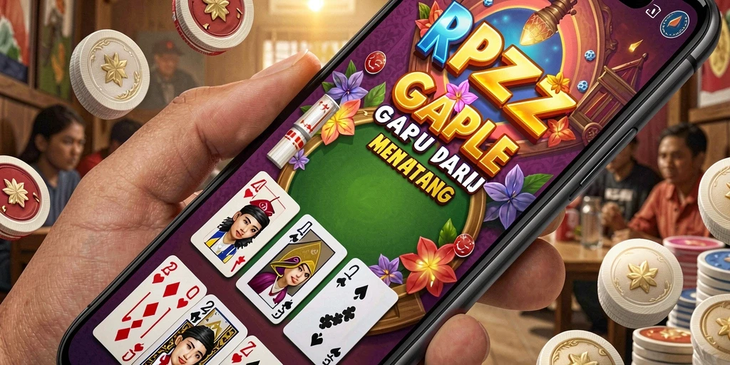 Tangkapan layar dari gameplay Gaple yang seru di RPZZZ.