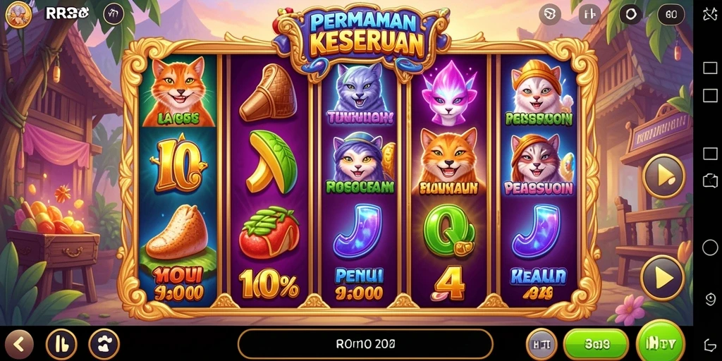 Tampilan gameplay Slot RR33 yang memukau dan menantang.