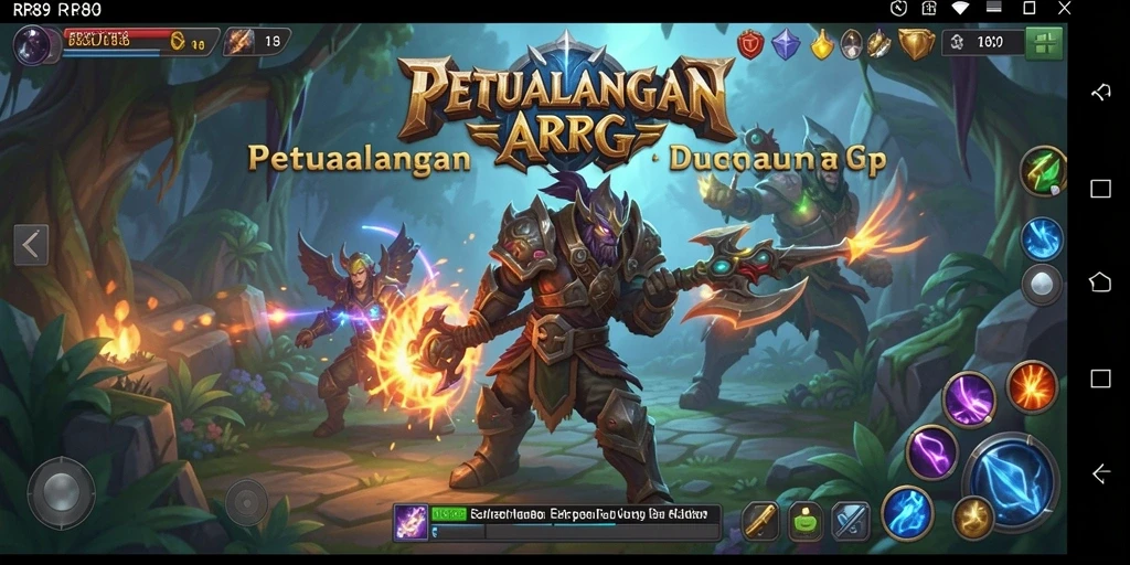 Screenshot gameplay RR89 menampilkan aksi seru dalam pertarungan ARPG.