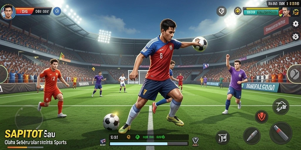 Screenshot SAPITOTO menampilkan gameplay olahraga yang seru dan kompetitif.