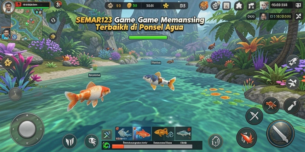 Tampilan gameplay SEMAR123 yang seru dengan pengalaman memancing realistis.