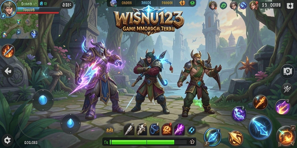 Gameplay seru di dunia fantasi WISNU123.